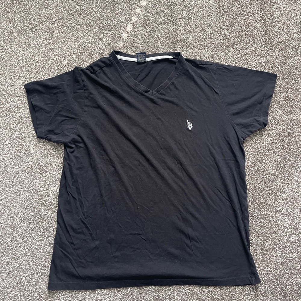 Mens Black Polo T Shirt